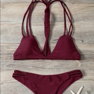 Maroon Strappy Bikini (New)